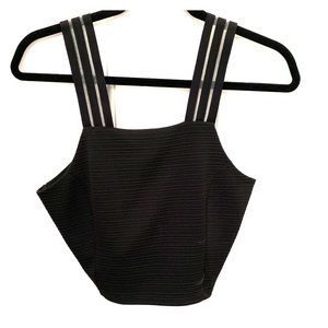 Black crop top